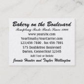 Bakkerij/catering/restaurant - SRF Visitekaartje (Achterkant)