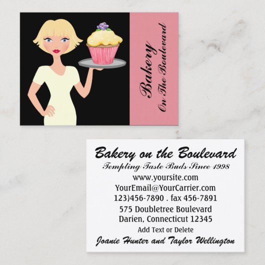 Bakkerij/catering/restaurant - SRF Visitekaartje (Voorkant / Achterkant)