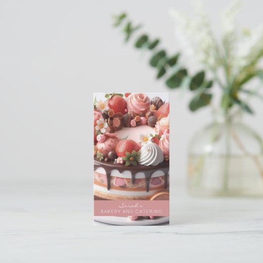 Bakkerij Catering Visitekaartje (Staand voorkant)