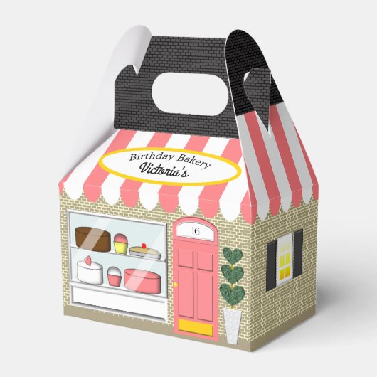 Bakkerij Celebration Favor Box Bedankdoosjes (Achterkant)