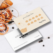 Bakkerij Chef Beige Muffins Voeg Logo Script Font Klantenkaartje