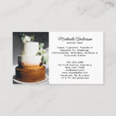 Bakkerij/Chef/Catering 4-foto QR Code Modern Scrip Visitekaartje (Achterkant)