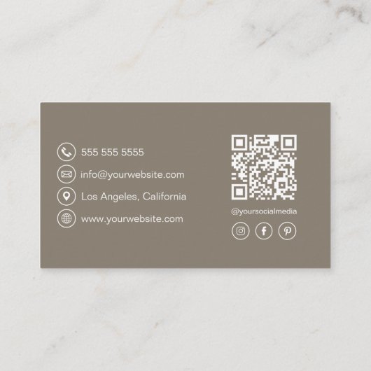 Bakkerij Chef Modern Visitekaartje (Achterkant)