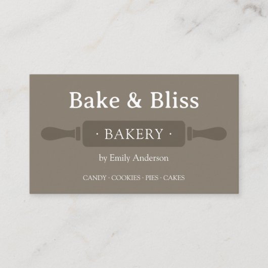 Bakkerij Chef Modern Visitekaartje (Voorkant)