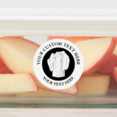 Bakkerij Chef Pet Aangepast Logo Labels (Aangebracht)