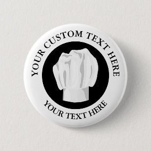 Bakkerij Chef Pet Aangepast Logo Ronde Button 5,7 Cm