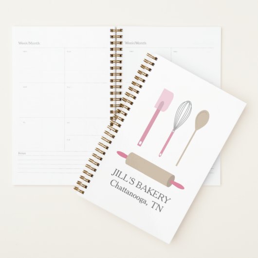 Bakkerij Chef Pink Kitchen Tool Planner (Display)