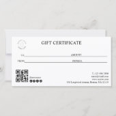 Bakkerij Chef QR Code Vetgedrukte Lettertype Logo  (Voorkant)