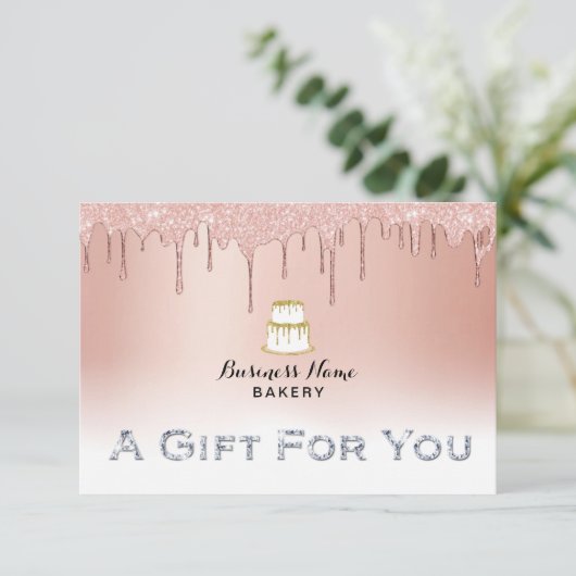 Bakkerij Chef Roos Gold Dripping Cadeaubonnen (Staand voorkant)