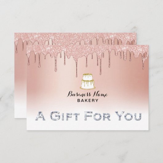 Bakkerij Chef Roos Gold Dripping Cadeaubonnen (Voorkant / Achterkant)