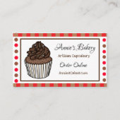Bakkerij | Chocolade besproeide koekjes Visitekaartje (Voorkant)