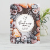 Bakkerij / Confectie / Bakwinkel (Sjabloon) Menu (Staand voorkant)