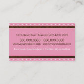 Bakkerij Cookies Sweet Business Visitekaartje (Achterkant)