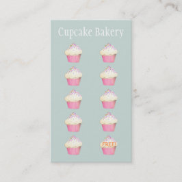 Bakkerij Cupcake Baker Klantlogo Punch Klantenkaartje