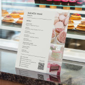 Bakkerij Cupcake Cake Shop Menu Zakelijk Reclamebord Met Voetstuk