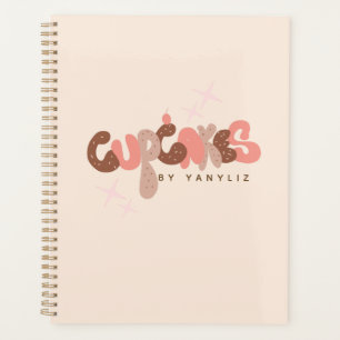 Bakkerij Cupcake Hand Lettering Zakelijk Planner