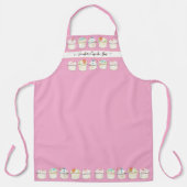 Bakkerij Cupcake Shop Waterverf Roze Sprinkles Schort (Voorkant)
