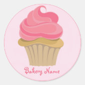 Bakkerij Cupcake Sticker (Voorkant)