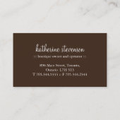 Bakkerij | Cupcake-Visitekaartjes Visitekaartje (Achterkant)