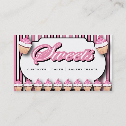Bakkerij Cupcakes en meer Visitekaartje (Voorkant)