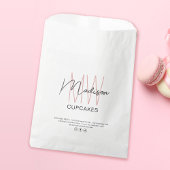 Bakkerij Custom Monogram Logo Paper Bag Bedankzakje