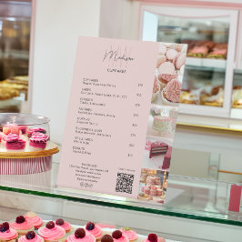 Bakkerij Custom Monogram Logo prijslijst Reclamebord Met Voetstuk