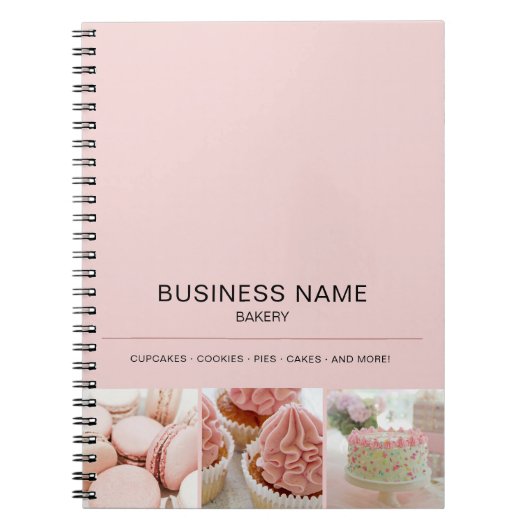 Bakkerij Custom Photo Business Notitieboek (Voorkant)