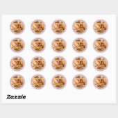 Bakkerij Custom Photo Pink Ronde Sticker (Vel)