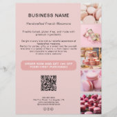 Bakkerij Custom Photo QR Social Media Business Flyer (Voorkant)