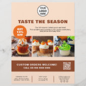Bakkerij Custom Photo Seizoensgebonden Bedrijf Flyer (Voorkant)
