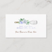 Bakkerij Customer Loyalty Kaart Bakken Whisk Paars Visitekaartje (Voorkant)