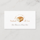 Bakkerij Customer Loyalty Kaart Brood Waterverf Visitekaartje (Voorkant)