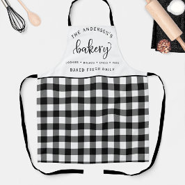 Bakkerij, dagelijks vers bakken, buffelmotief schort