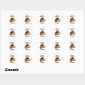 Bakkerij Dessert Gebak Bakker Ronde Sticker (Vel)