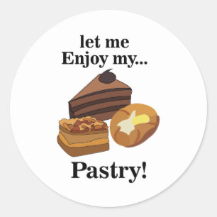Bakkerij Dessert Gebak Bakker Ronde Sticker