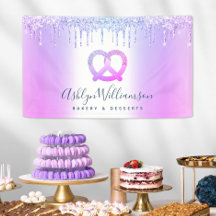 Bakkerij Dessert Pastry Chef Paars Glitter Drivers