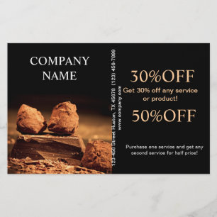 bakkerij dessert snoep snoep chocolade flyer