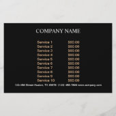 bakkerij dessert snoep snoep chocolade flyer (Achterkant)