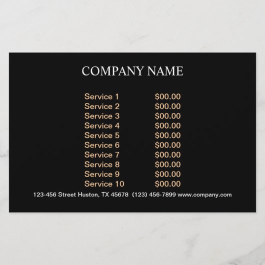 bakkerij dessert snoep snoep chocolade flyer (Achterkant)