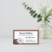 Bakkerij Dessert Visitekaartjes (Staand voorkant)