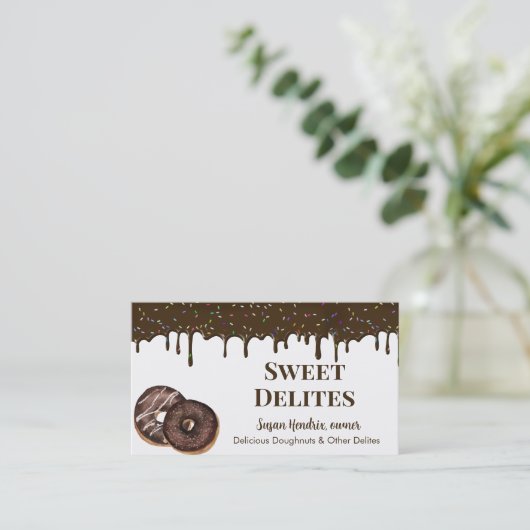 Bakkerij Dessert Visitekaartjes (Staand voorkant)