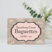 Bakkerij Display Teken Label Kaarten (Staand voorkant)