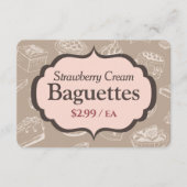 Bakkerij Display Teken Label Kaarten (Voorkant)