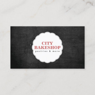 BAKKERIJ DOILY LOGO op ZWART HOUT Visitekaartje