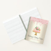 Bakkerij Draagt Blush Roze Glitter Drift Dessert G Notitieboek (Binnen)