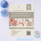 Bakkerij Eigen Logo Beige Flyer (Enkel)