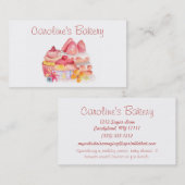Bakkerij en bakkerij Boutique, koekjes en gebak Visitekaartje (Voorkant / Achterkant)