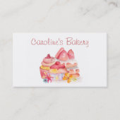 Bakkerij en bakkerij Boutique, koekjes en gebak Visitekaartje (Voorkant)