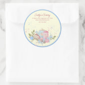 Bakkerij en banketbakkerswinkel - Speciaal blauwe  Ronde Sticker (Tas)