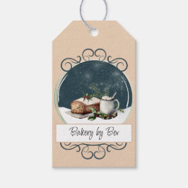 Bakkerij en cacaoe Wereldbol Gift Label Cadeaulabel